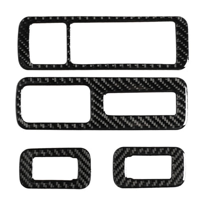 คาร์บอนไฟเบอร์กระจกหน้าต่าง Lift ตกแต่งสติกเกอร์สำหรับ Lexus RX300 / 270 / 200T / 450H 2016-2019, ขวา, Window Glass Lift