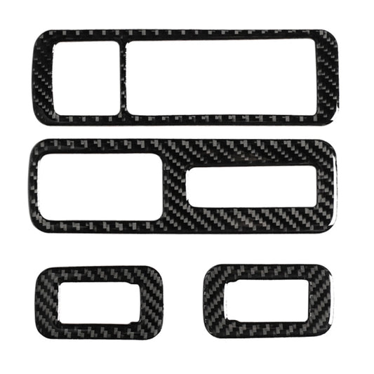 คาร์บอนไฟเบอร์กระจกหน้าต่าง Lift ตกแต่งสติกเกอร์สำหรับ Lexus RX300 / 270 / 200T / 450H 2016-2019, ขวา, Window Glass Lift