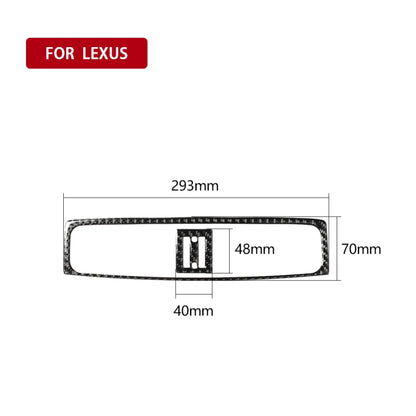 คาร์บอนไฟเบอร์กลาง Air Outlet ตกแต่งสติกเกอร์สำหรับ Lexus IS250 300 350C 2006-2012, ซ้ายและขวา Universal, Middle Air Outlet