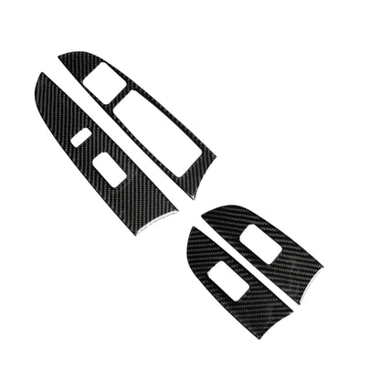 คาร์บอนไฟเบอร์กระจกหน้าต่าง Lift สติกเกอร์ตกแต่งสำหรับ Lexus IS250 300 350C 2006-2012, ขวา, Window Glass Lift, Right Drive