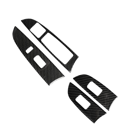 คาร์บอนไฟเบอร์กระจกหน้าต่าง Lift สติกเกอร์ตกแต่งสำหรับ Lexus IS250 300 350C 2006-2012, ขวา, Window Glass Lift, Right Drive