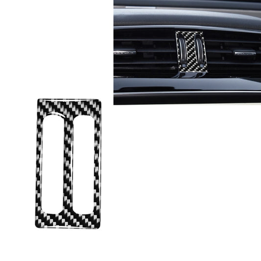 คาร์บอนไฟเบอร์กลาง Air Outlet สติกเกอร์ตกแต่งสำหรับ Jaguar F-PACE X761 XE X760 XF X260 XJ 2016-2020, ซ้ายและขวาไดรฟ์ Universal, Middle Air Outlet