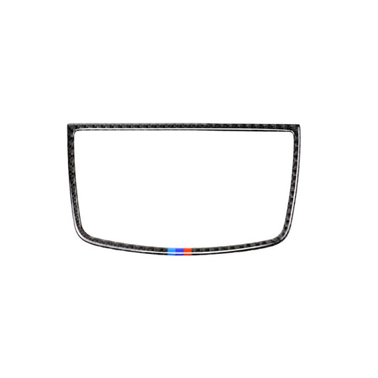 คาร์บอนไฟเบอร์ Tricolor Dashboard Horn กรอบตกแต่งสติกเกอร์สำหรับ BMW E70 X5 / E71 X6 2008-2013, ซ้ายและขวาไดรฟ์ Universal, Dashboard Horn(Tricolor)