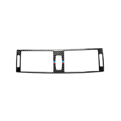 คาร์บอนไฟเบอร์ Tricolor กลาง Air Outlet สติกเกอร์ตกแต่งสำหรับ BMW E70 X5 / E71 X6 2008-2013, ซ้ายและขวาไดรฟ์ Universal, Middle Air Outlet(Tricolor)