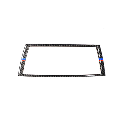 คาร์บอนไฟเบอร์ Tricolor นำทางกรอบตกแต่งสติกเกอร์สำหรับ BMW E70 X5 / E71 X6 2008-2013, ซ้ายและขวา Universal, Navigation Frame(Tricolor)