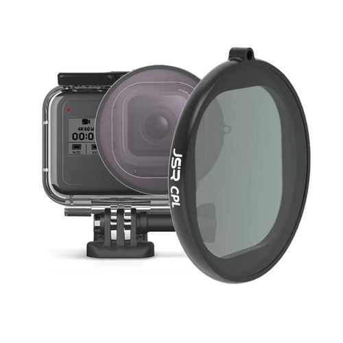 ตัวกรองเลนส์ CPL แบบกลม JSR สำหรับ GoPro HERO8 Black, CPL Lens