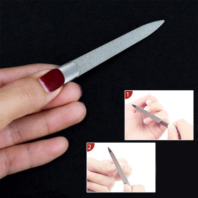 ตะไบเล็บสแตนเลสขัดมัน ยาว : 95มม, Length : 95mm