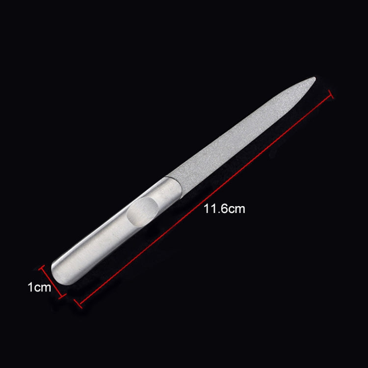 ตะไบเล็บสแตนเลสขัดมัน ยาว : 95มม, Length : 95mm