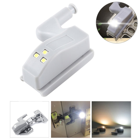 0.3W Universal บานพับด้านใน LED Sensor โคมไฟตู้ 3 LEDs Night light Auto ON/OFF หลอดไฟ, 1 PCS White Light, 1 PCS Warm White