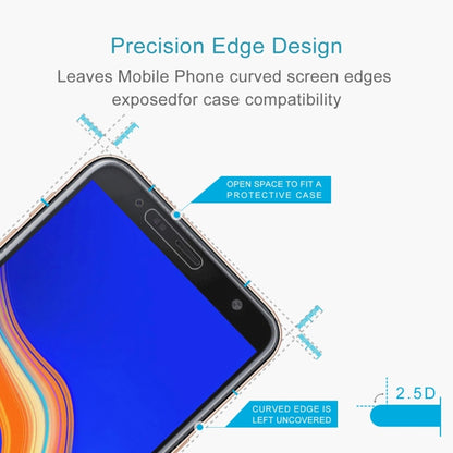 0.26 มม. 9H ความแข็งพื้นผิว 2.5D ฟิล์มกระจกนิรภัยขอบโค้งสำหรับ Galaxy J4 + / J6 +, For Galaxy J4+ / J6+