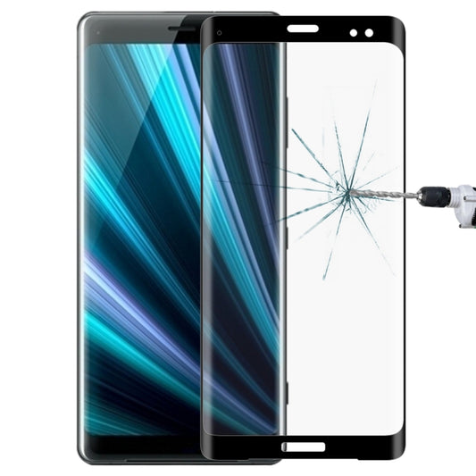 0.3mm 9H ความแข็งพื้นผิว 3D Curved Edge ฟิล์มกระจกนิรภัยแบบเต็มหน้าจอสำหรับ Sony Xperia XZ3, For Sony Xperia XZ3 (0.3mm)(1 PC), For Xperia XZ3(1 PC)