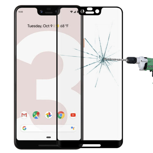0.3 มม. 9H ความแข็งพื้นผิว 3D Curved Edge ฟิล์มกระจกนิรภัยแบบเต็มหน้าจอสำหรับ Google Pixel 3 XL, For Pixel 3 XL