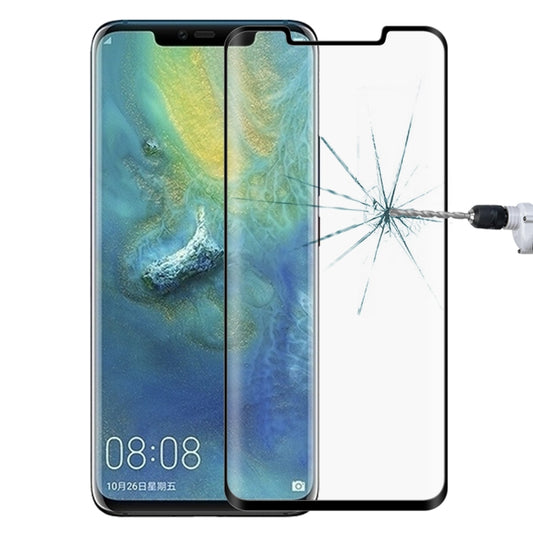 0.3mm 9H ความแข็งพื้นผิว 3D Curved Edge ฟิล์มกระจกนิรภัยแบบเต็มหน้าจอสำหรับ Huawei Mate 20 Pro, For Huawei Mate 20 Pro (0.3mm)