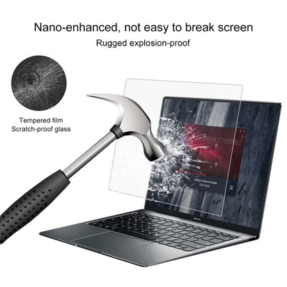 0.4mm 9H ความแข็งพื้นผิวฟิล์มกระจกนิรภัยแบบเต็มหน้าจอสำหรับ Huawei MateBook X Pro 13.9 นิ้ว, MateBook X Pro 13.9 inch