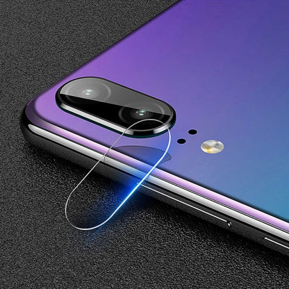 0.3 มม. 2.5D โปร่งใสด้านหลังกล้องเลนส์ Protector กระจกนิรภัยป้องกันฟิล์มสำหรับ Huawei P20