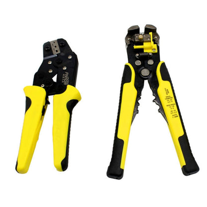 0.25-6.0 มม. มัลติฟังก์ชั่น ลวด Stripper + คีมจีบเหล็กคาร์บอน + ถุงเก็บ ชุดเครื่องมือ