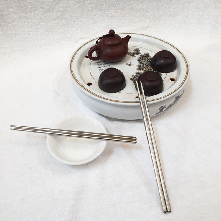 ตะเกียบพื้นผิวเรียบหนึ่งคู่, 22cm