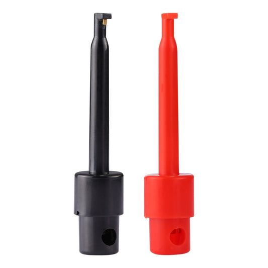 1 คู่ 56 มม. สีดำและสีแดง Hook Type Test Probe คลิป (ขนาดใหญ่)