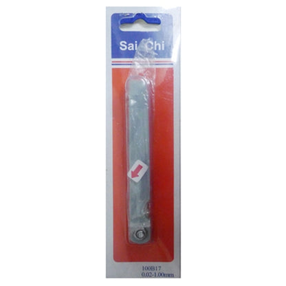 0.02 ถึง 1 มม. ความหนา 17 ใบมีด Gap Metric Filler Feeler Gauge เครื่องมือวัด, 0.02 to 1mm Measure Tool