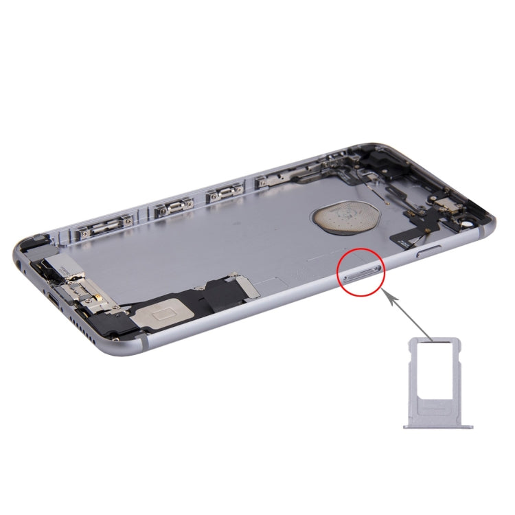 ชุดฝาหลังแบตเตอรี่พร้อมถาดใส่การ์ดสำหรับ iPhone 6s Plus, For iPhone 6s Plus