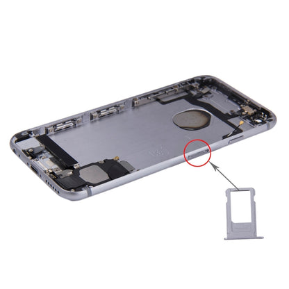 ชุดฝาหลังแบตเตอรี่พร้อมถาดใส่การ์ดสำหรับ iPhone 6s, For iPhone 6s