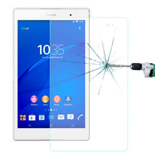 0.4mm 9H + ความแข็งพื้นผิว 2.5D ฟิล์มกระจกนิรภัยป้องกันการระเบิดสำหรับ Sony Xperia Z3 Tablet Compact