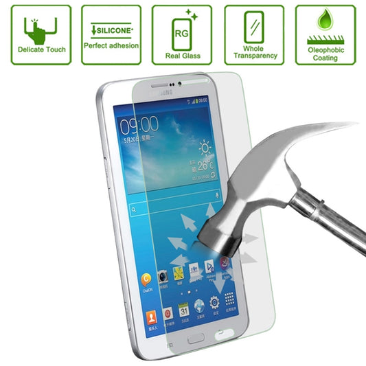 0.4mm 9H + ความแข็งพื้นผิว 2.5D ฟิล์มกระจกนิรภัยป้องกันการระเบิดสำหรับ Galaxy Tab 3 7.0 / P3200