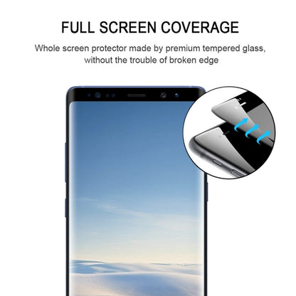 0.3mm 9H ความแข็งพื้นผิว 2.5D ขอบโค้งเต็มหน้าจอเต็มกาวฟิล์มกระจกนิรภัยสำหรับ Galaxy Note8, For Galaxy Note8（1 PC）