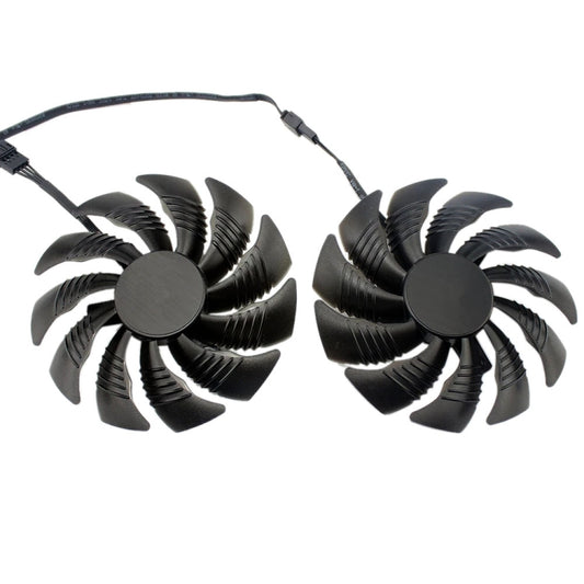 1 คู่ 88 มม. 4 Pin คอมพิวเตอร์กราฟิกการ์ดพัดลมระบายความร้อนสำหรับ Gigabyte GeForce GTX1060 1070 GTX1050ti GTX960 RX570 RX470