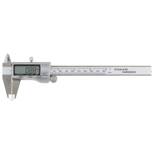 0-150 มม. LCD เครื่องวัดเส้นผ่าศูนย์กลางดิจิตอลอิเล็กทรอนิกส์ดิจิตอล Vernier Caliper
