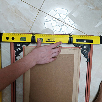 0-270 องศา Multi-Function Line Gauge งานไม้ Scriber เข็มทิศวัดความลาดชันมุมเมตร