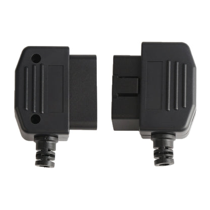 5 PCS 16PIN รถตัวเชื่อมต่อชาย OBD2 Connector ปลั๊ก + เชลล์ + สายการ์ด + สกรูปลั๊ก OBD J1962M