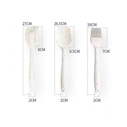 3 in 1 ครัวแพนเค้ก DIY ชุดเครื่องมืออบสีข้าวแปรงบาร์บีคิว + ไม้พายเนย + ชุดไม้พาย